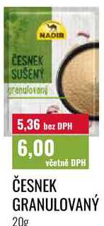 ČESNEK GRANULOVANÝ 20g