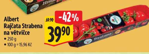 Albert Rajčata Strabena na větvičce 250 g  