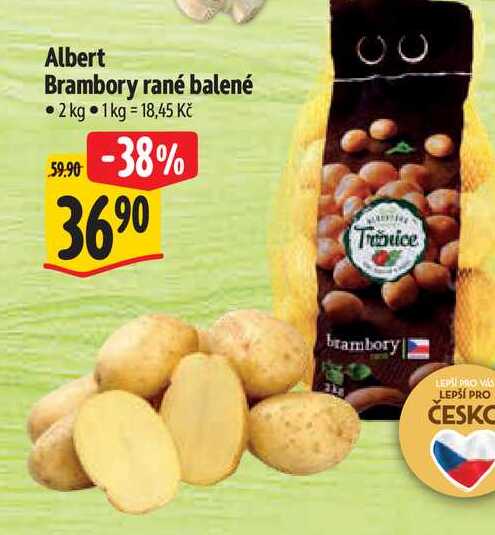 Albert Brambory rané balené 2kg  