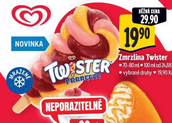 Zmrzlina Twister 70-80 ml