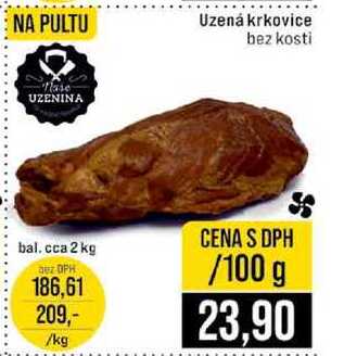 Uzená krkovice bez kosti 100g