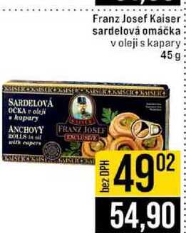 Franz Josef Kaiser sardelová omáčka v oleji s kapary 45 g