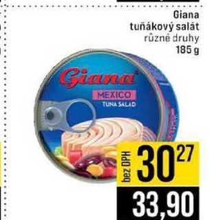 Giana tuňákový salát různé druhy 185 g