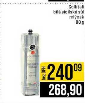 Collitali bílá sicilská sůl mlýnek 80 g