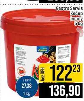 Gastro Gastro Servis kečup jemný 5kg