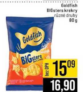 Goldfish BIGsters krekry různé druhy 80 g