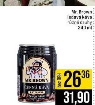 Mr. Brown ledová káva různé druhy 240 ml