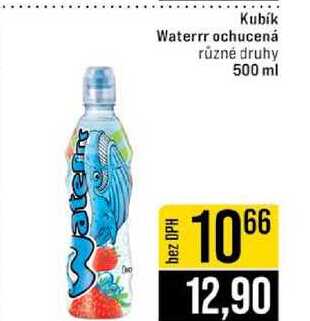 Kubík Waterrr ochucená různé druhy 500 ml JIP