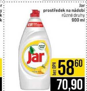 Jar prostředek na nádobí různé druhy 900 ml