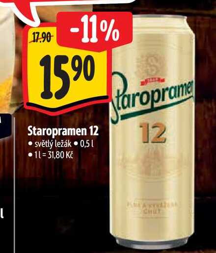   Staropramen 12 0,5 l