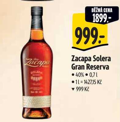 Zacapa Solera Gran Reserva 0,7 l