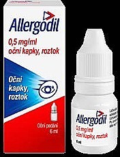 Allergodil 0,5 mg/ml oční kapky, roztok