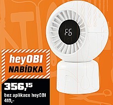 BEZDRÁTOVÝ STOLNÍ VENTILÁTOR S LED DISPLEJEM, BÍLÝ, PR. 13 X 19 CM