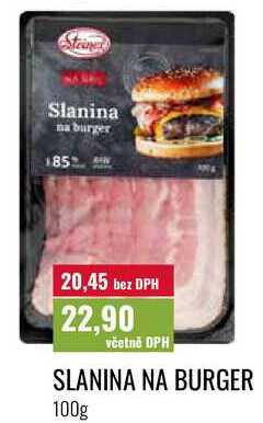 SLANINA NA BURGER 100g
