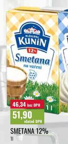 SMETANA 12% 1l