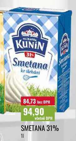 SMETANA 31% 1l
