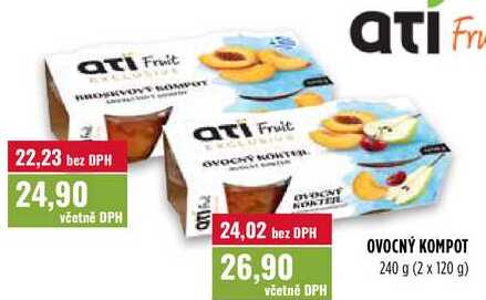 OVOCNÝ KOMPOT 240 g (2 x 120 g)