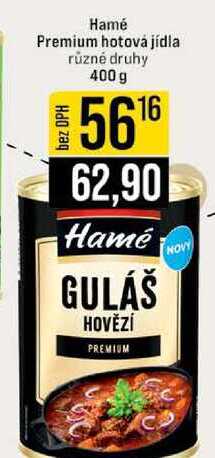 Hamé Premium hotová jídla různé druhy 400g