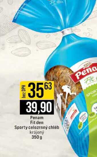 Penam Fit den Sporty celozrnný chléb krájený 350 g 