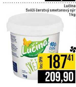 Lučina Svěží čerstvý smetanový sýr 1kg