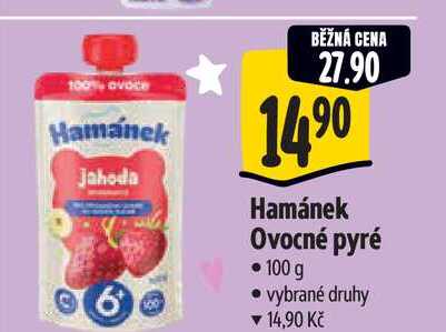 Hamánek Ovocné pyré 100 g