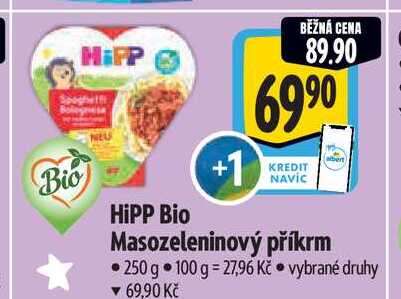 HiPP Bio  Masozeleninový příkrm 250 g Albert