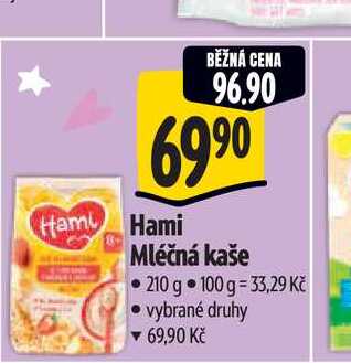 Hami Mléčná kaše 210 g Albert