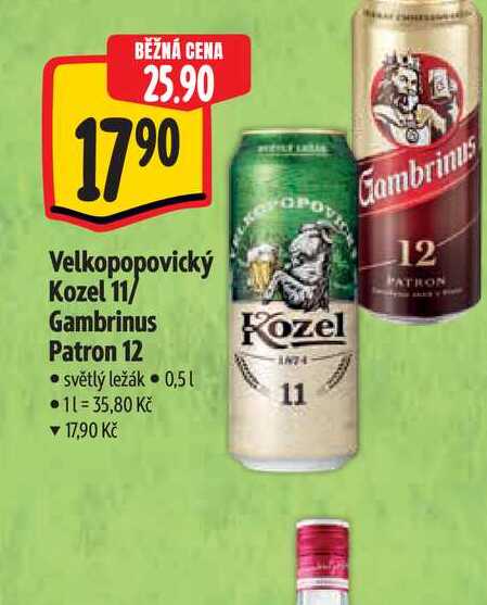 Gambrinus Patron 12 0,5 l