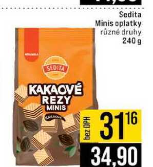 Sedita Minis oplatky různé druhy 240 g