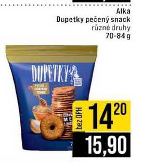 Alka Dupetky pečený snack různé druhy 70-84 g