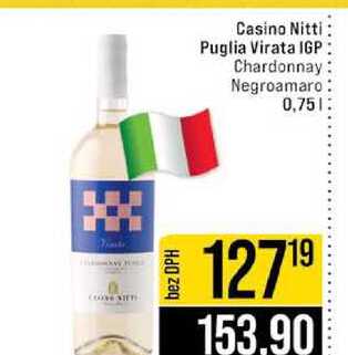 Casino Nitti Puglia Virata IGP Chardonnay Negroamaro 0,75l