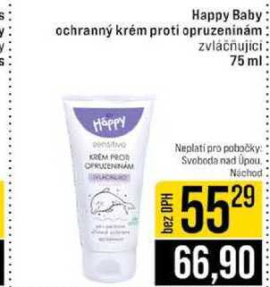 Happy Baby ochranný krém proti opruzeninám zvláčňující 75 ml 