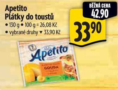 Apetito Plátky do toustů, 130 g 