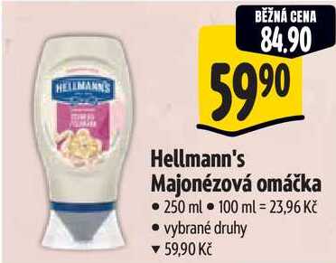 Hellmann's Majonézová omáčka, 250 ml