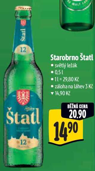 Starobrno Štatl, 0,5 l