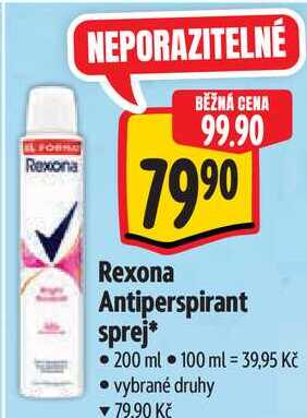 Rexona Antiperspirant sprej, 200 ml Albert