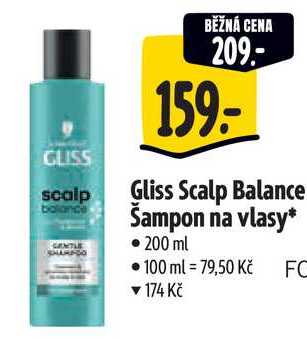 Gliss Scalp Balance Šampon na vlasy, 200 ml Albert