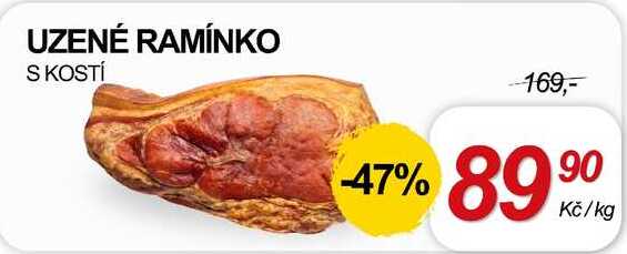 UZENÉ RAMÍNKO S KOSTÍ, 1 kg