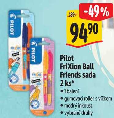 Pilot Frixion Ball Friends sada 2 ks* 