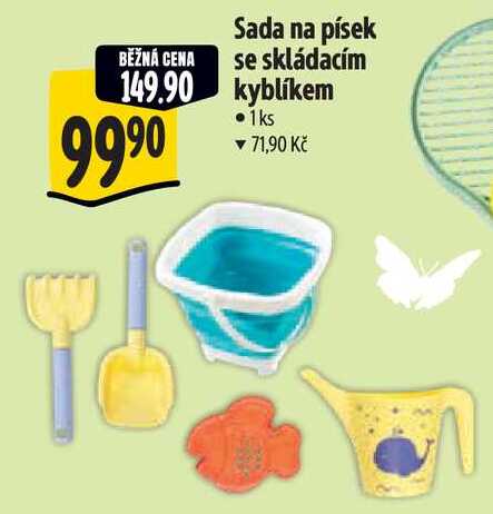 Sada na písek se skládacím kyblíkem
