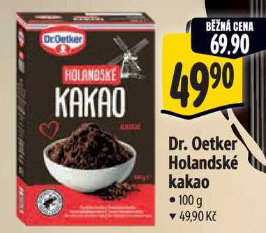 Dr. Oetker Holandské kakao, 100 g