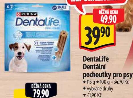 DentaLife Dentální pochoutky pro psy, 115 g