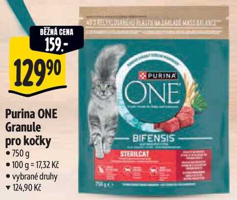 Purina ONE Granule pro kočky, 750 g