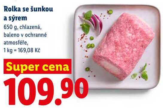 Rolka se šunkou a sýrem, 650 g