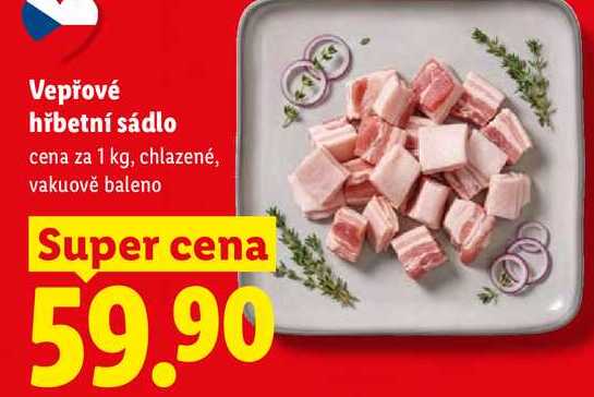Vepřové hřbetní sádlo, cena za 1 kg