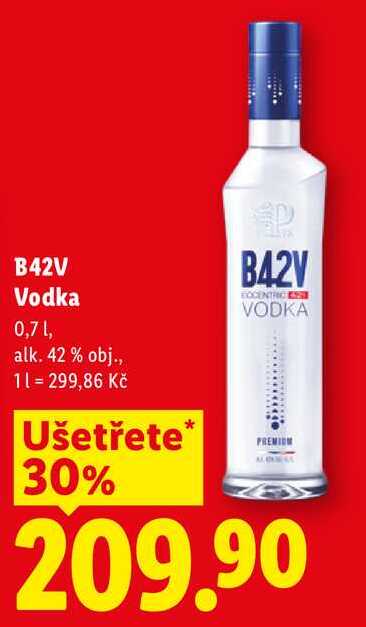 B42V Vodka, 0,7 l