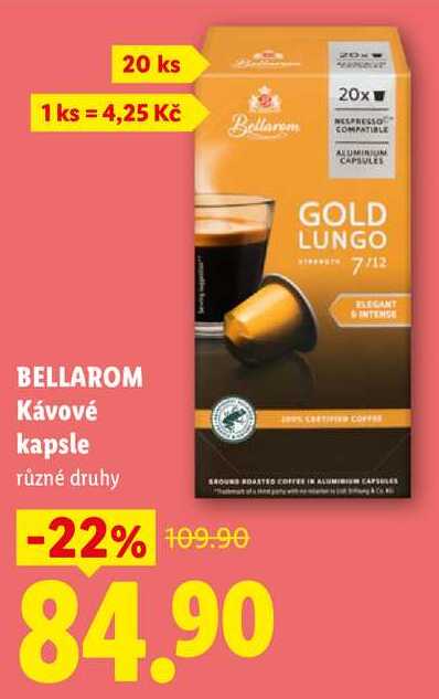 BELLAROM Kávové kapsle, 20 ks