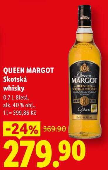 QUEEN MARGOT Skotská whisky, 0,7 l