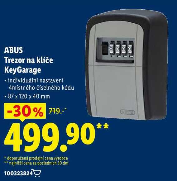 ABUS Trezor na klíče KeyGarage 