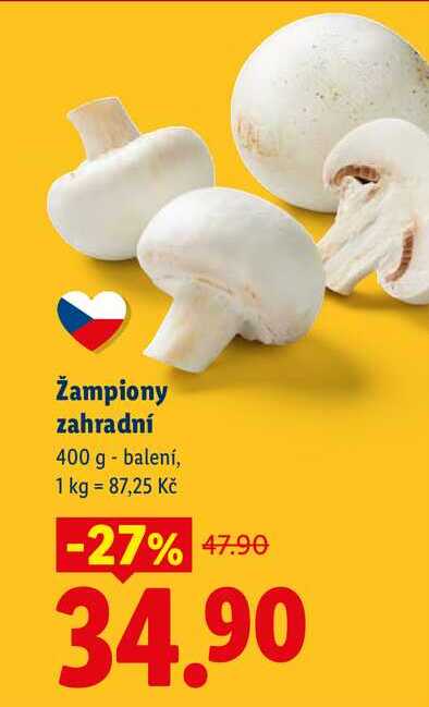 Žampiony zahradní, 400 g
